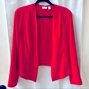 Mercer & Madison 100% Silk Jacket Coral / Peach / Pink Medium